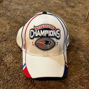 𝅺NWT 2005 NFL Reebok conference champions New England Patriots Snapback Cap